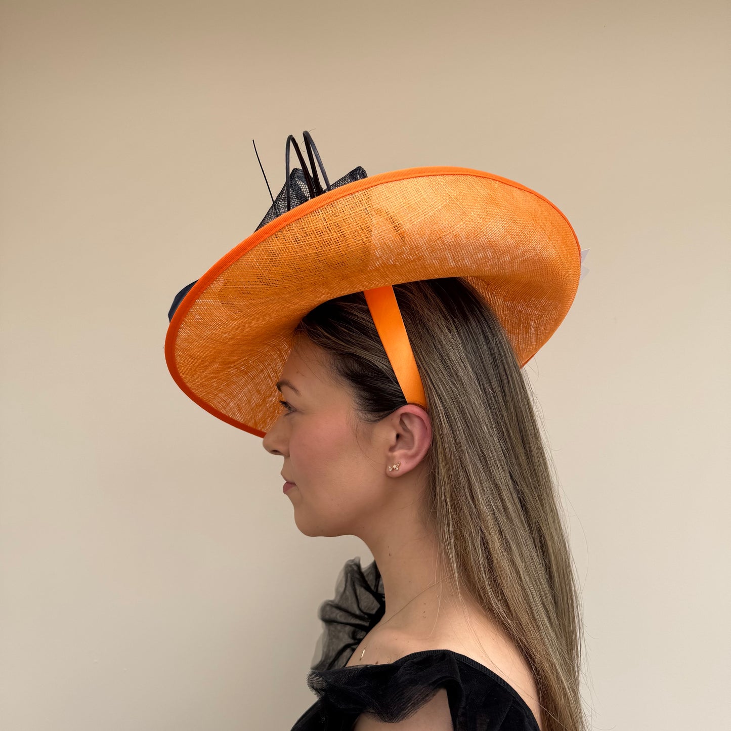 J Bees JB26/132 Tangerine Orange and Navy Hatinator