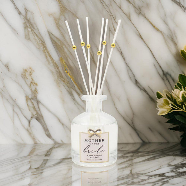Mother Of The Bride White Cotton & Linen Diffuser
