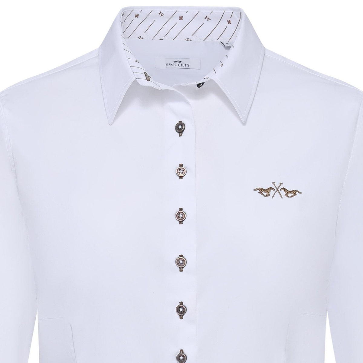 HV. Society Gwenda White Shirt 0404103862