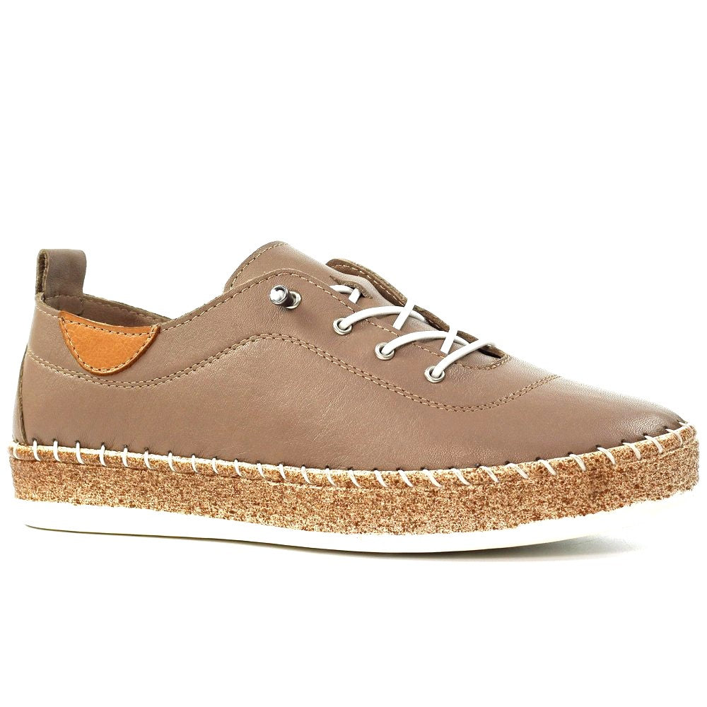 Shoozy Ivy Leather Platform Plimsole