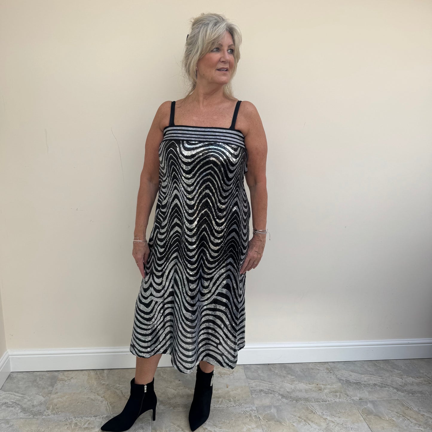 Malissa J WF1606 A-Line Sequin Skirt