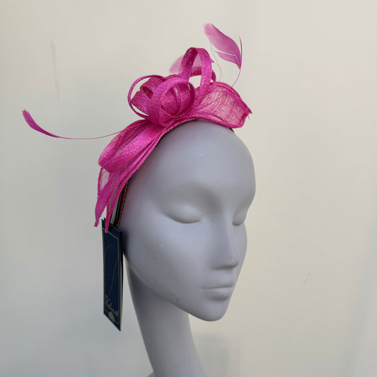 Failsworth 8025 Calypso Pink Fascinator On Headband