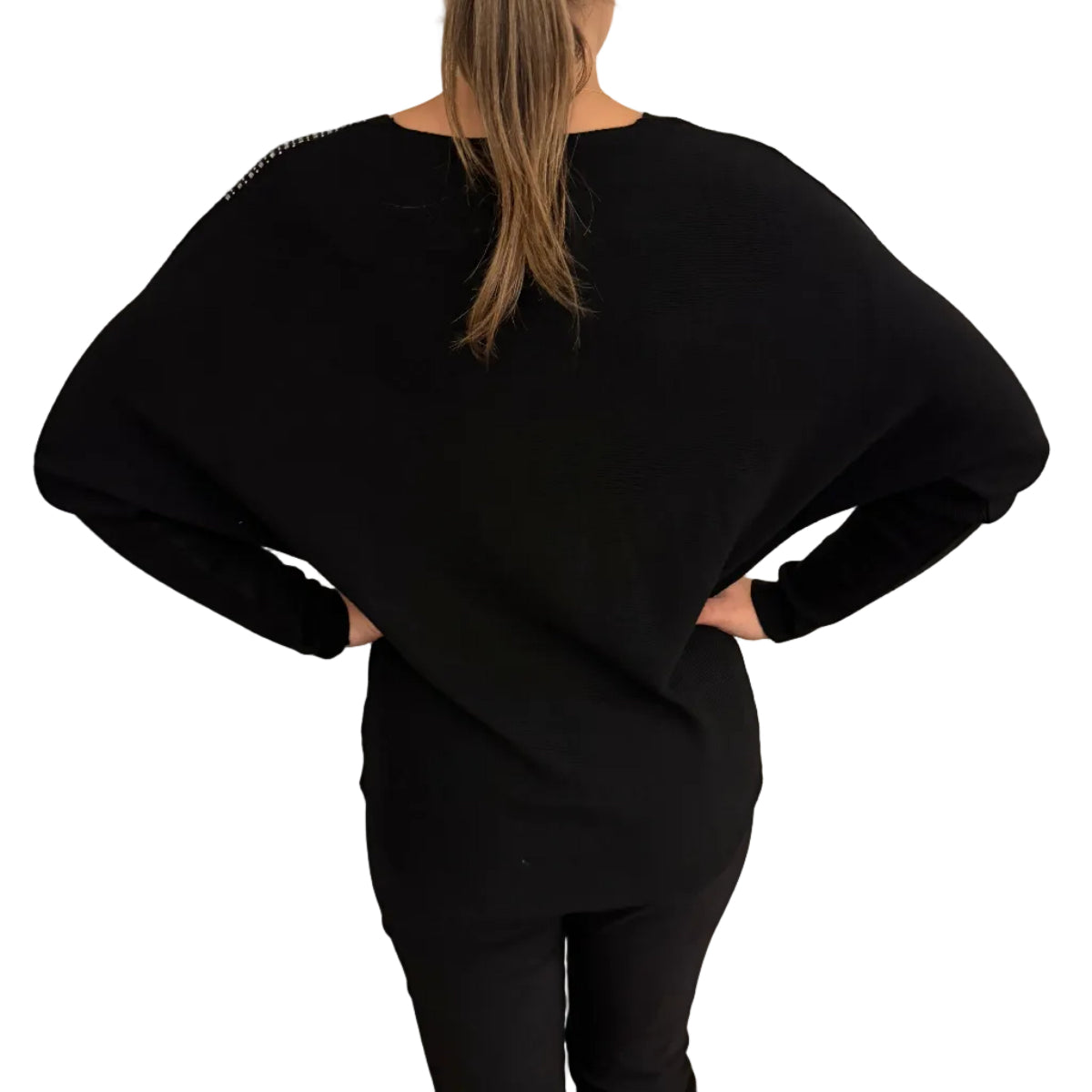 Paramour PK8020 Diamante Knit Jumper