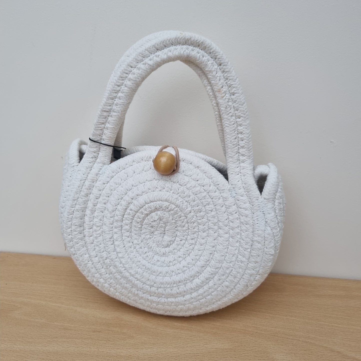 South Beach Mini Rope Bag in White