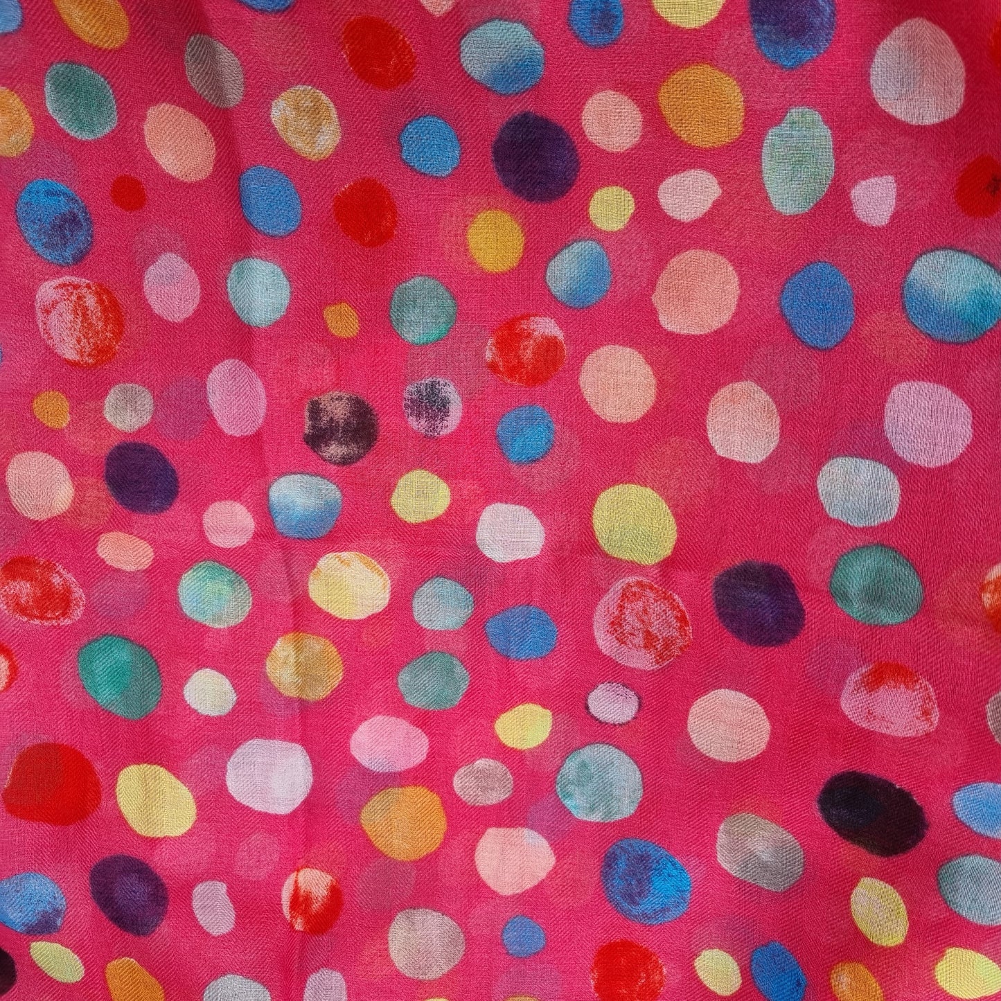 Water colour spots eco scarf