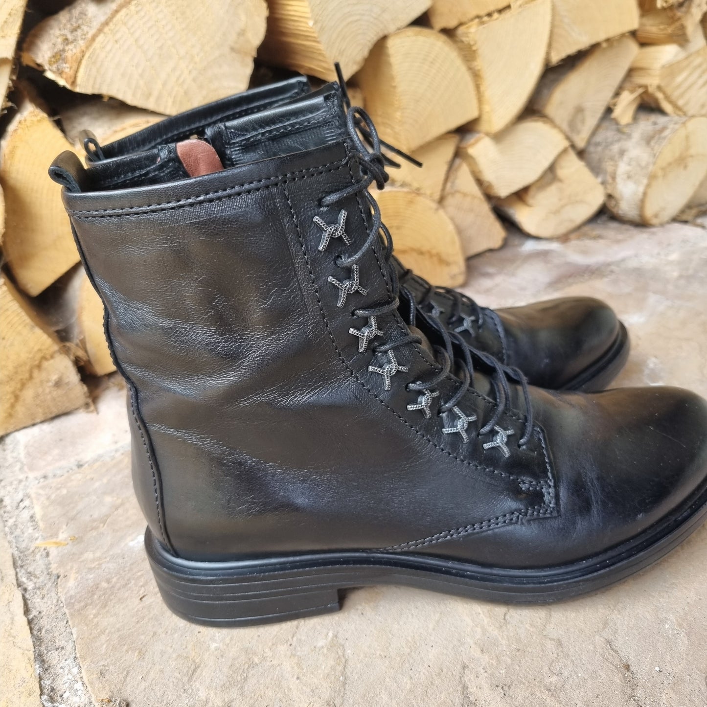 Muse Black Leather Boot