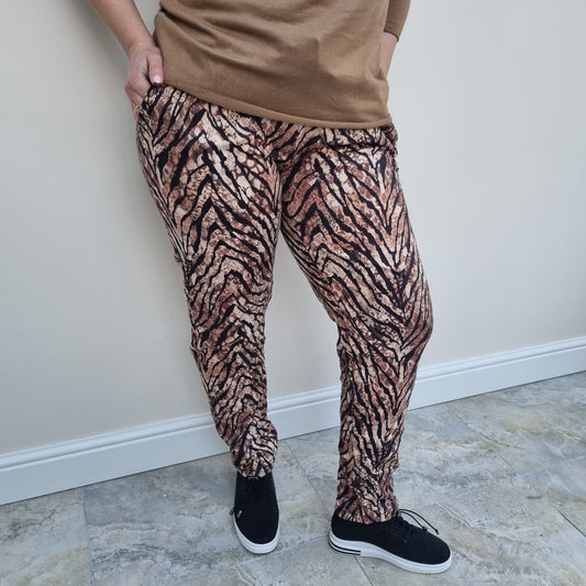 Animal print magic trousers