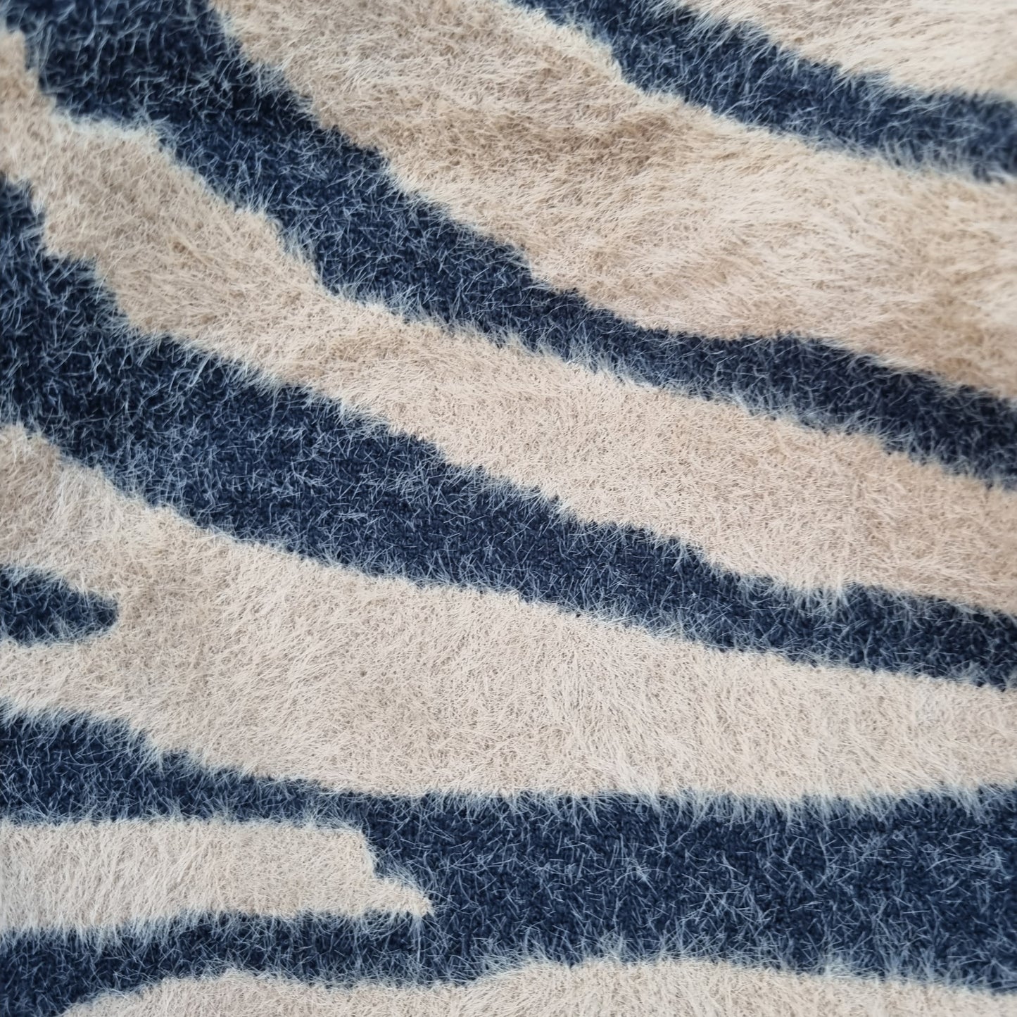Animal print fur jumper