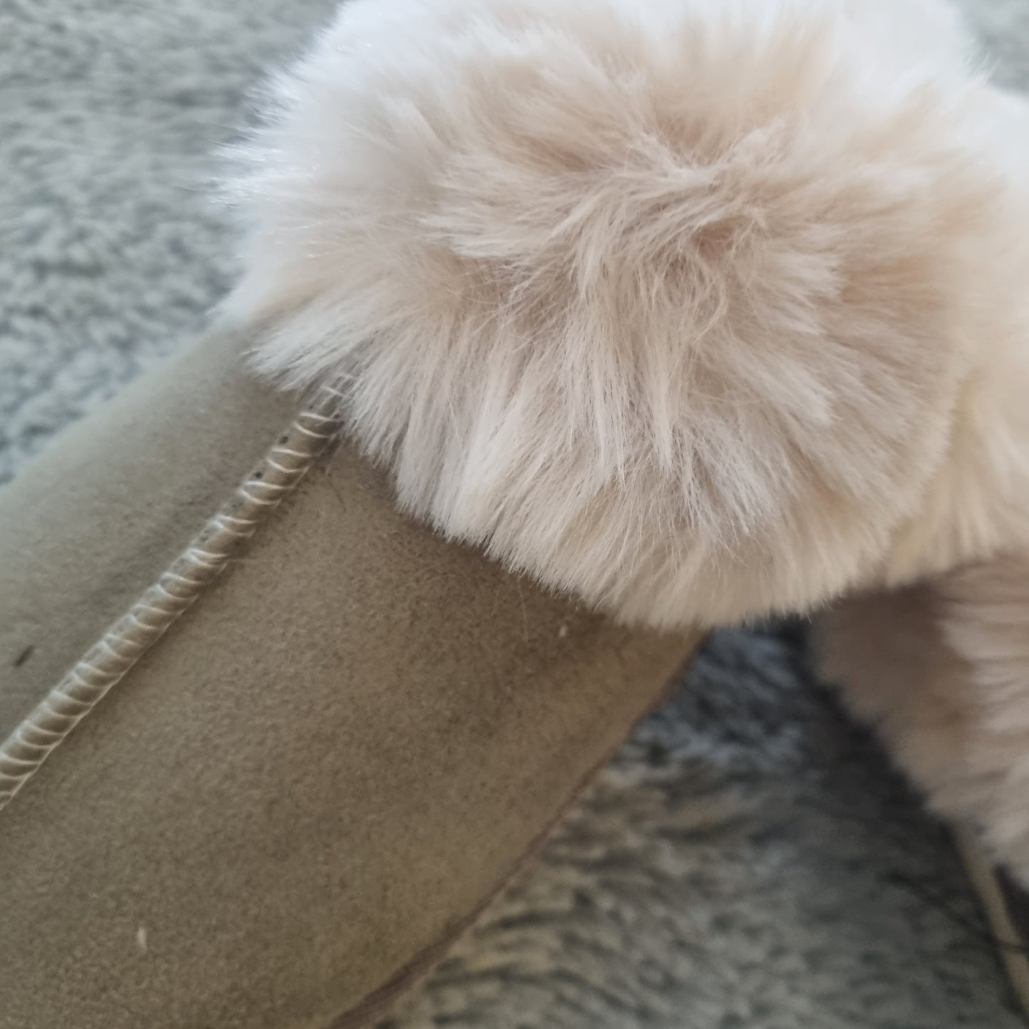 Lizzie faux fur enclosed slippers