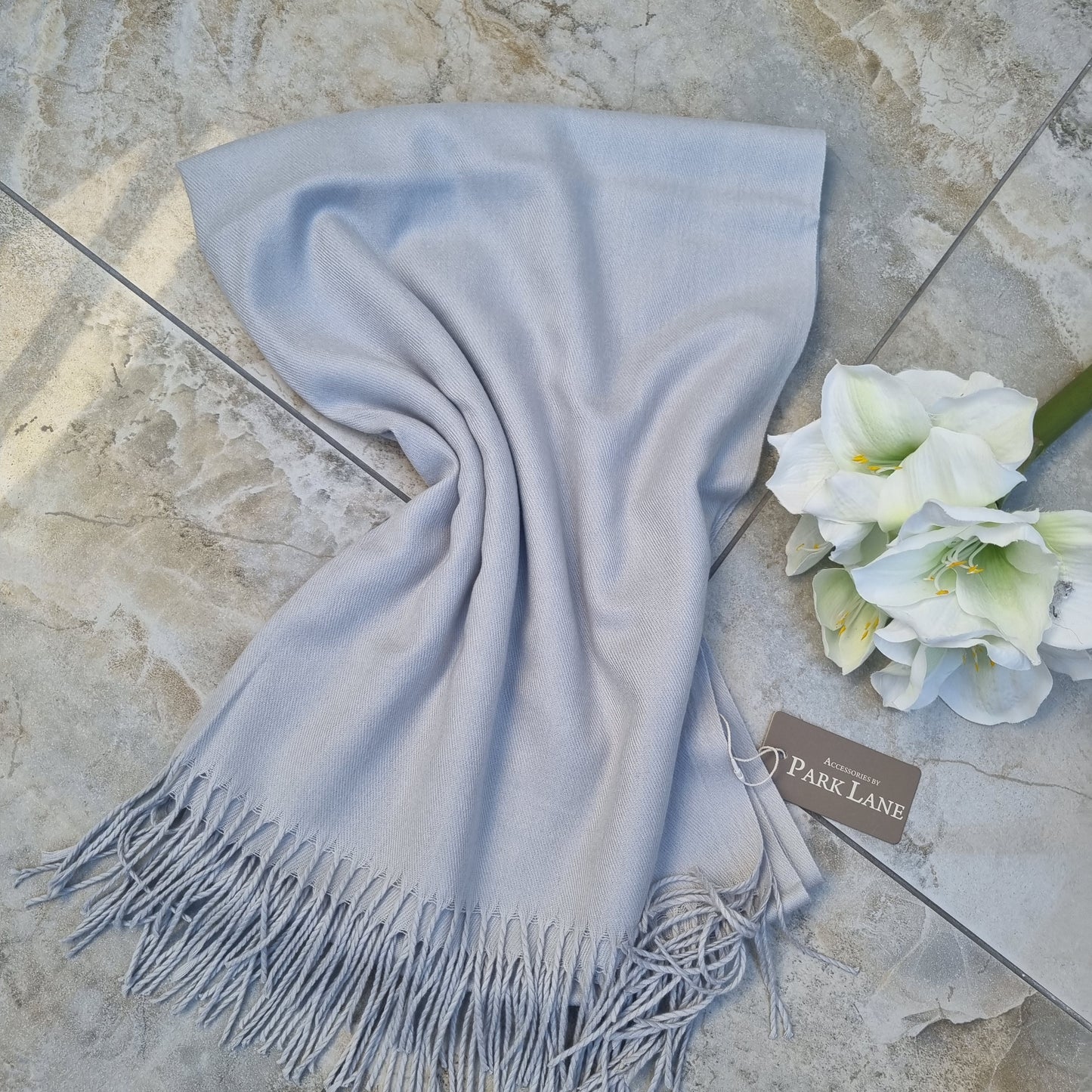 Park Lane PAS Celine Pashmina in Silver & Greys