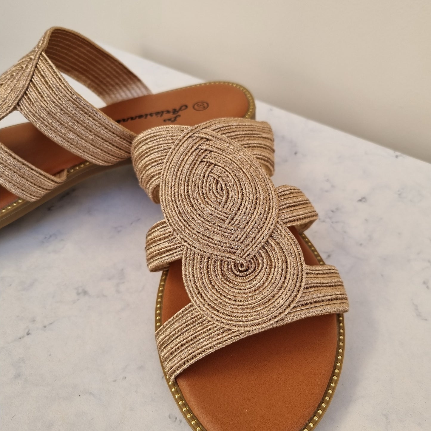 Rope Knot Flat Sandals