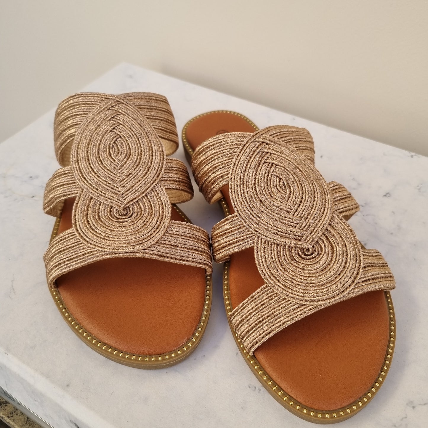 Rope Knot Flat Sandals