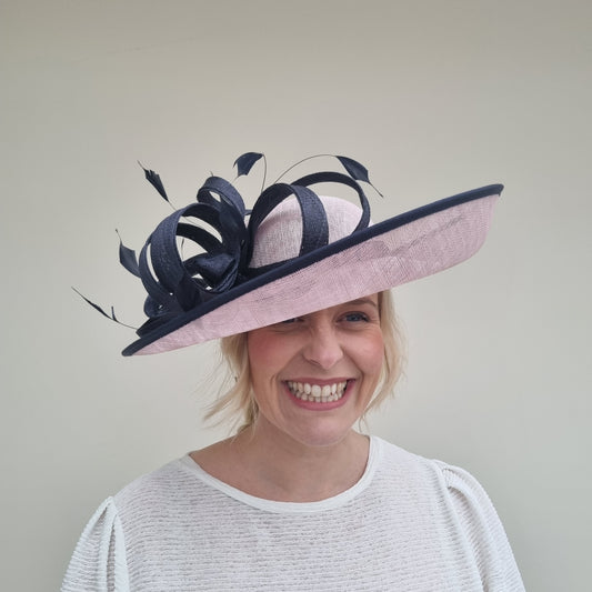 J Bees JB24/48 Orchid Pink and Navy Wedding Hatinator