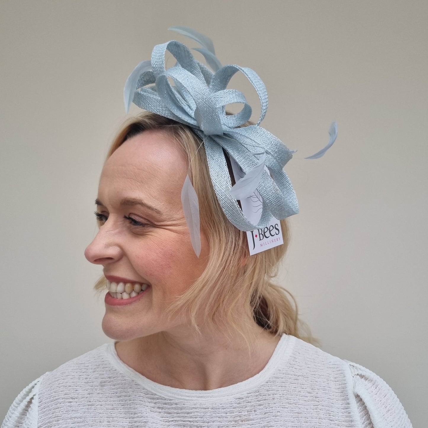 J Bees JB22/238 Fascinator On Headband  in Blues