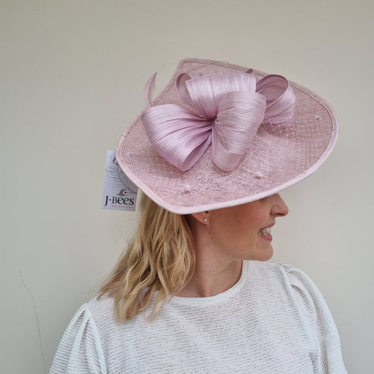 J Bees JB23/288 Pink Netted Hatinator on Headband