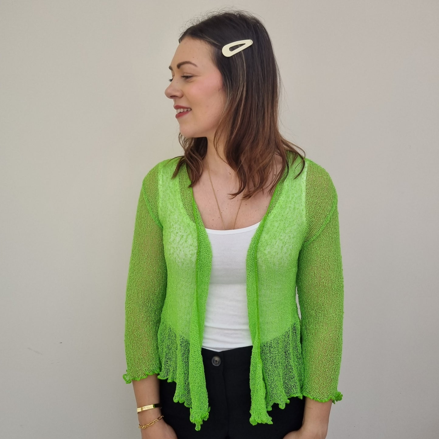 Summer Fine Knit Shrug Top