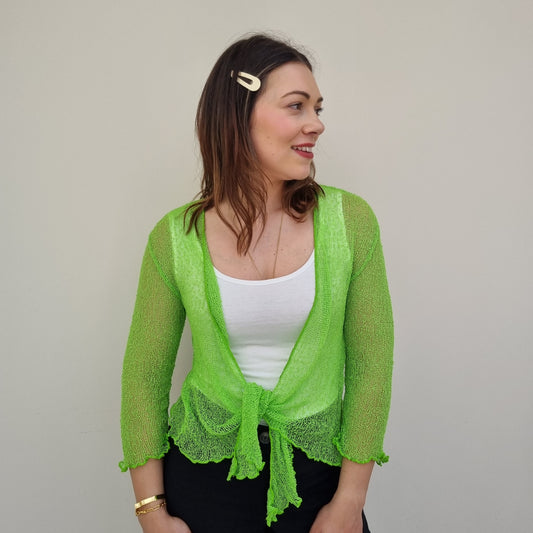 Summer Fine Knit Shrug Top