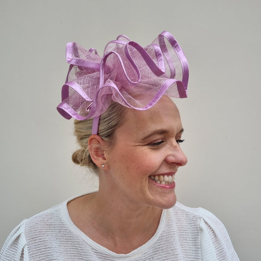 Boardmans Binx Fascinator in Lilac