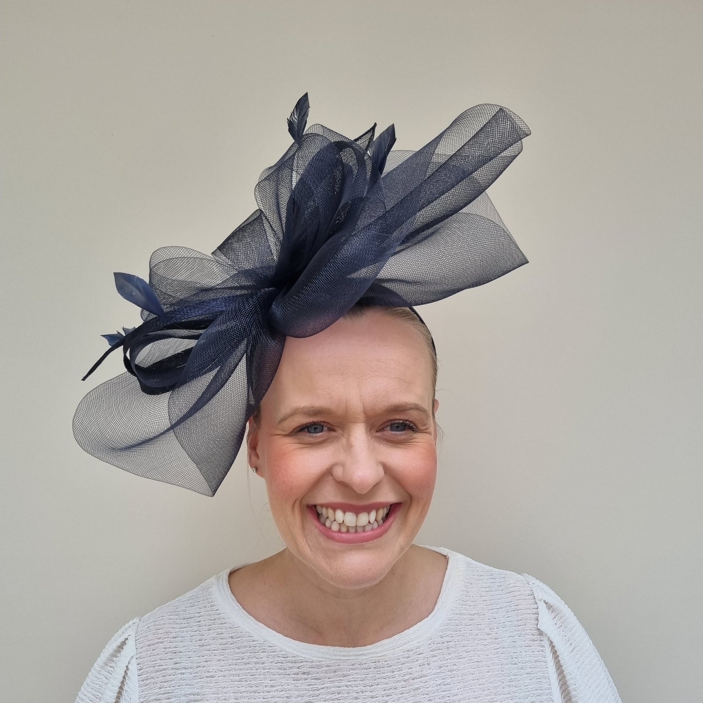 Boardmans Gracie Net Fascinator in Navy