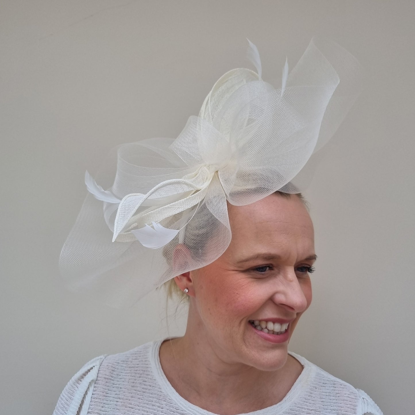 Boardmans Gracie Net Fascinator in Ivory