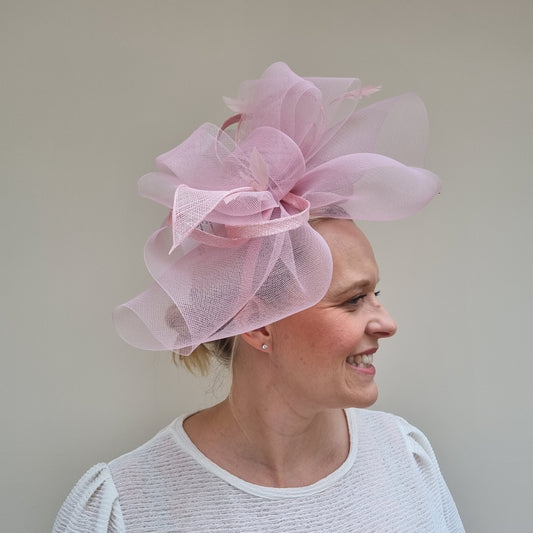 Boardmans Gracie Net Fascinator in Light Pink