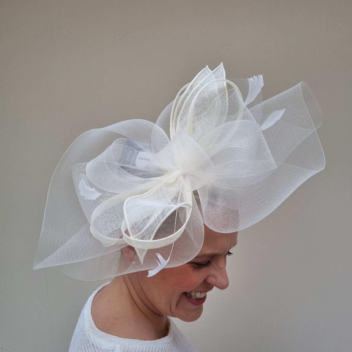 Boardmans Gracie Net Fascinator in Ivory