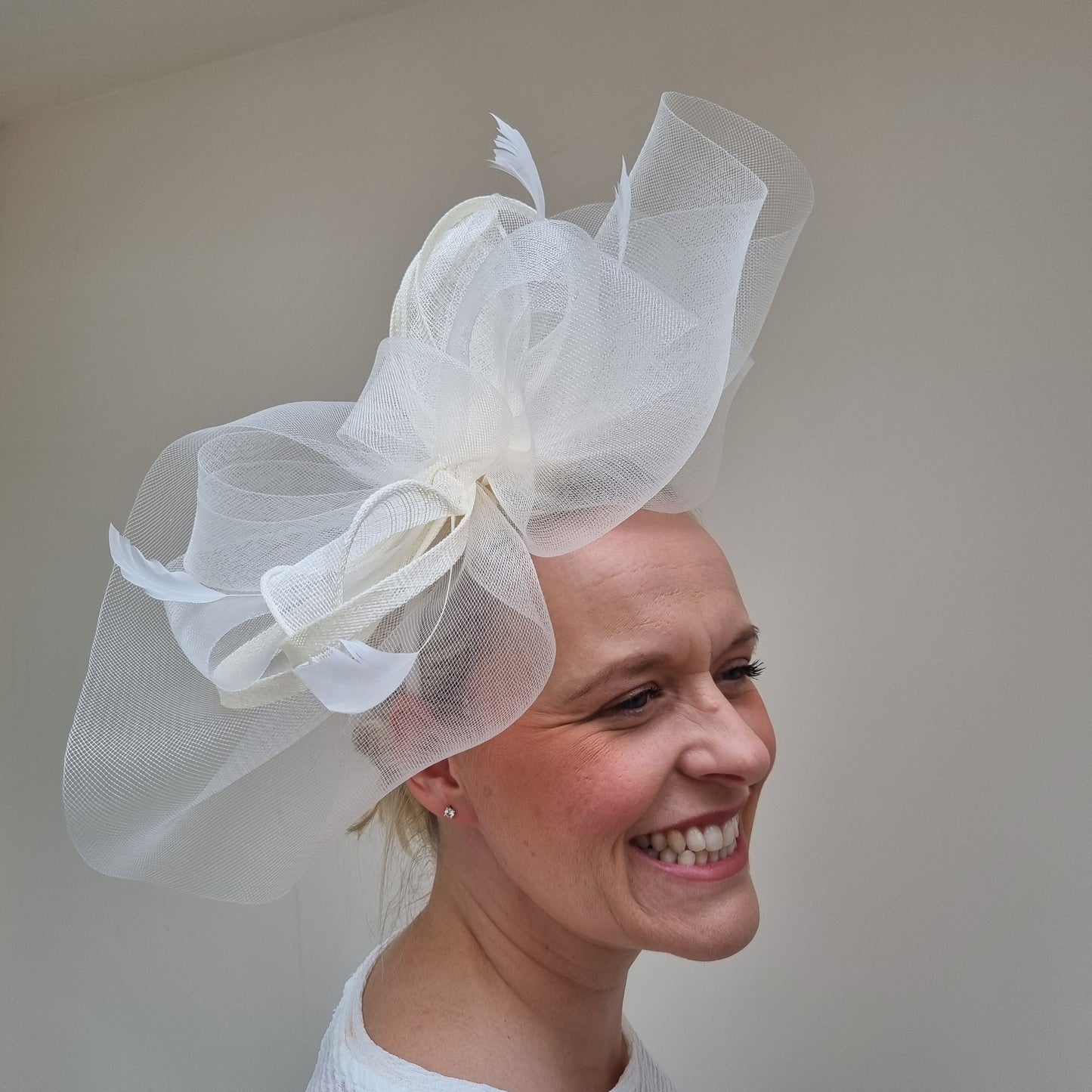 Boardmans Gracie Net Fascinator in Ivory