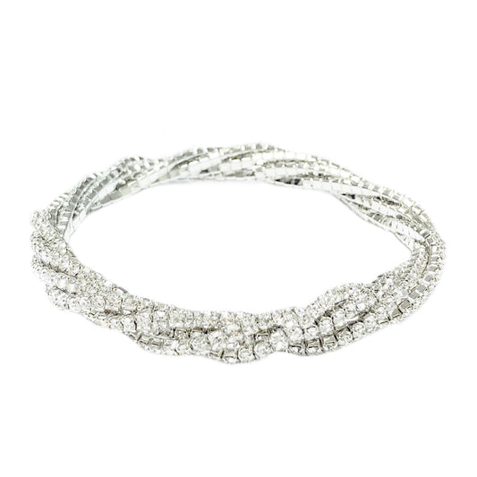 Diamante Rope Elasticated Bracelet