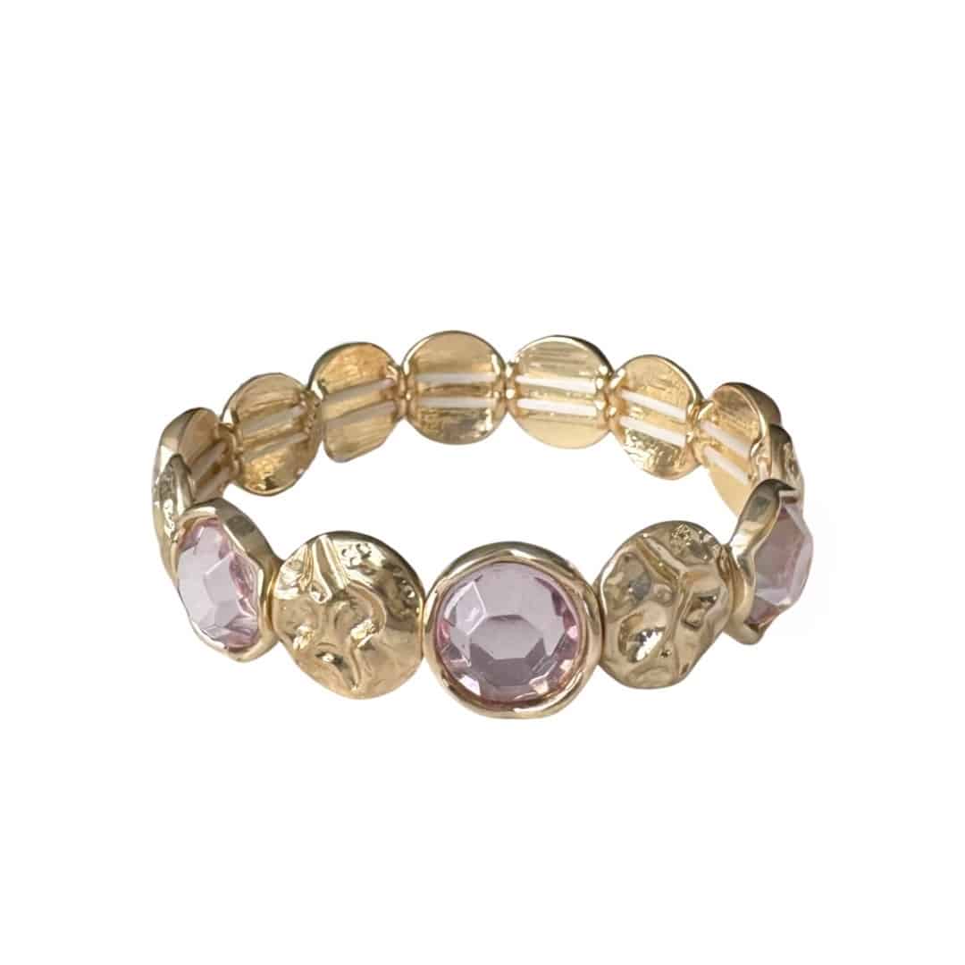 Gold and Pink Bracelet