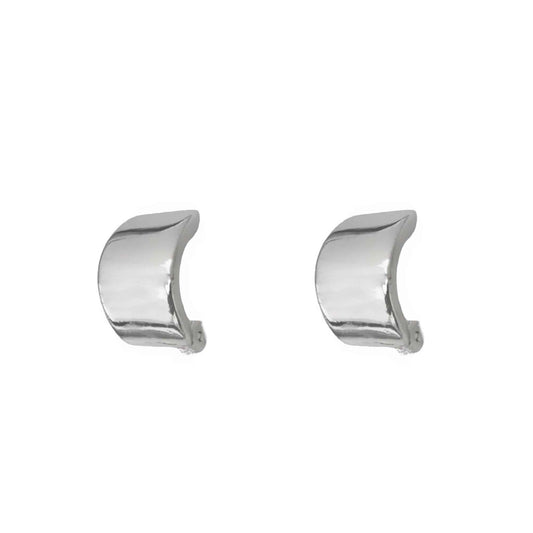 Silver Clip On Plain Earrings