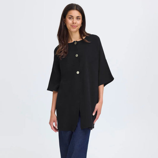 Fransa FR Sally Car 5 Sleeveless Long Cardi
