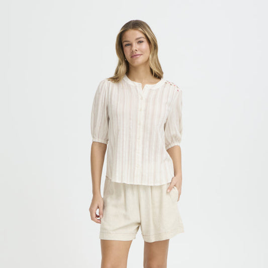 Fransa FRADI SH 2 Cotton Blouse 20617592