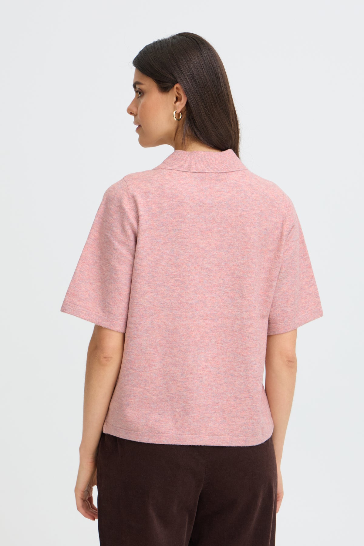 Fransa Frsuzette PU 1 Embellished Buttons Short Sleeve Jumper 20618280
