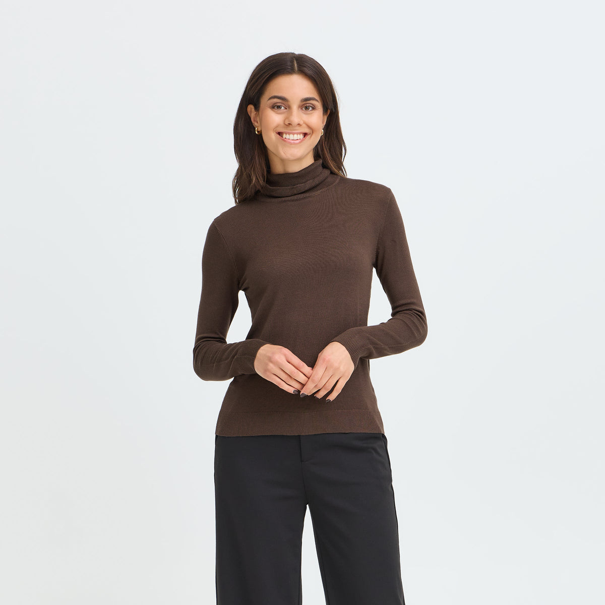 Fransa Frmary PU 19 Jumper roll neck