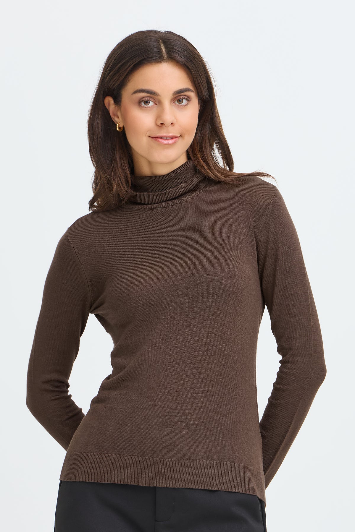 Fransa Frmary PU 19 Jumper roll neck