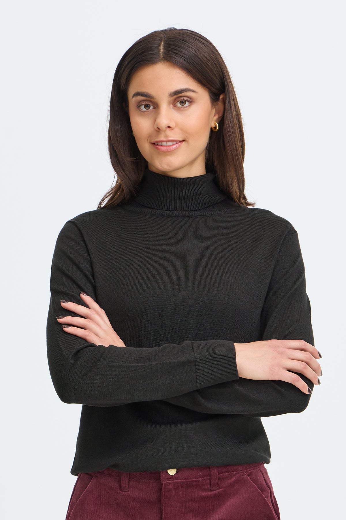 Fransa Frmary PU 19 Jumper roll neck
