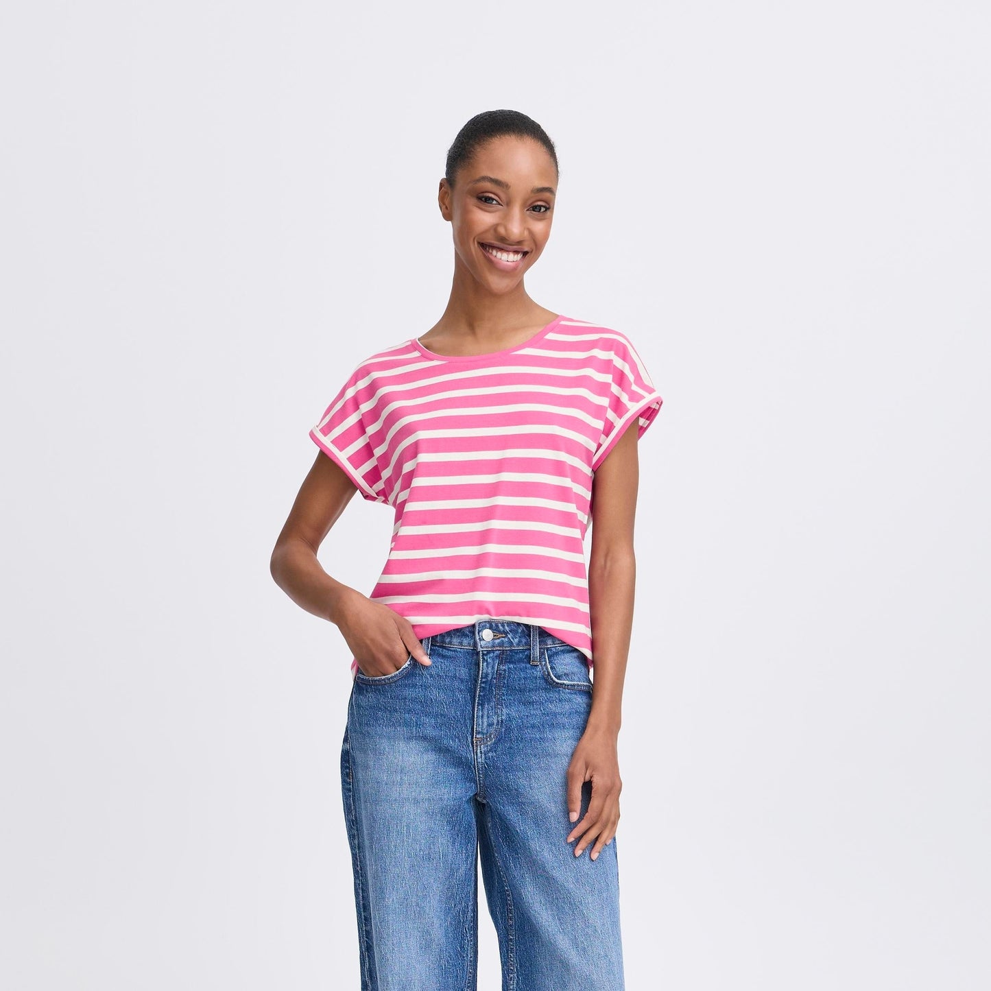 B.Young BYPAMILA Open neck T-shirt