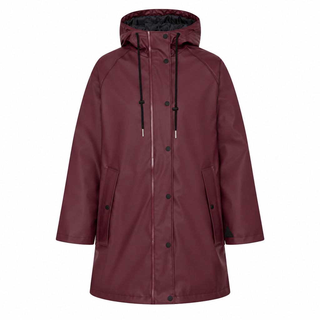 B.Young Byavan Zipper Coat with patterned lining.