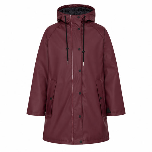 B.Young Byavan Zipper Coat with patterned lining.