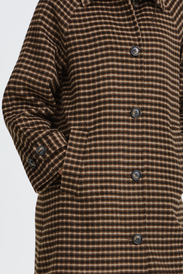B.Young Bycamio Checked Coat