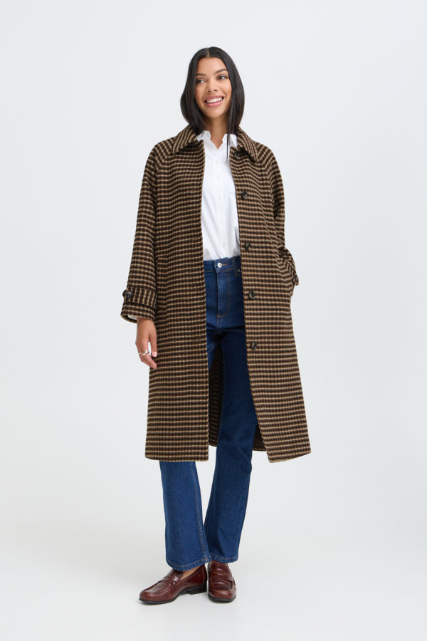 B.Young Bycamio Checked Coat