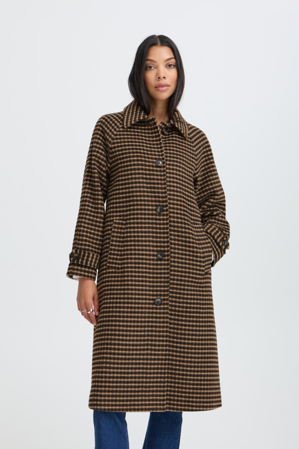 B.Young Bycamio Checked Coat