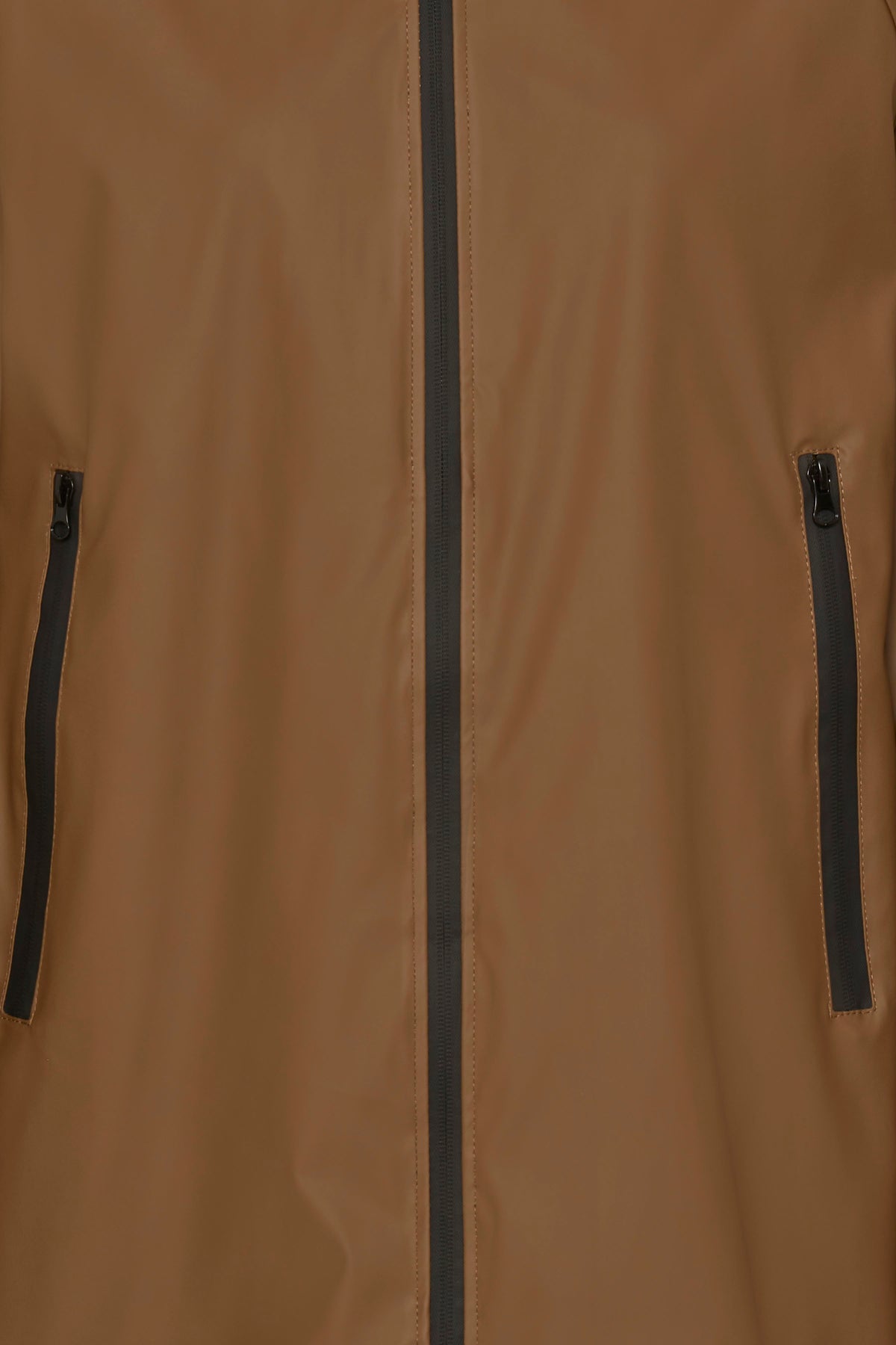 B.Young Byavan Zipper Coat with patterned lining.