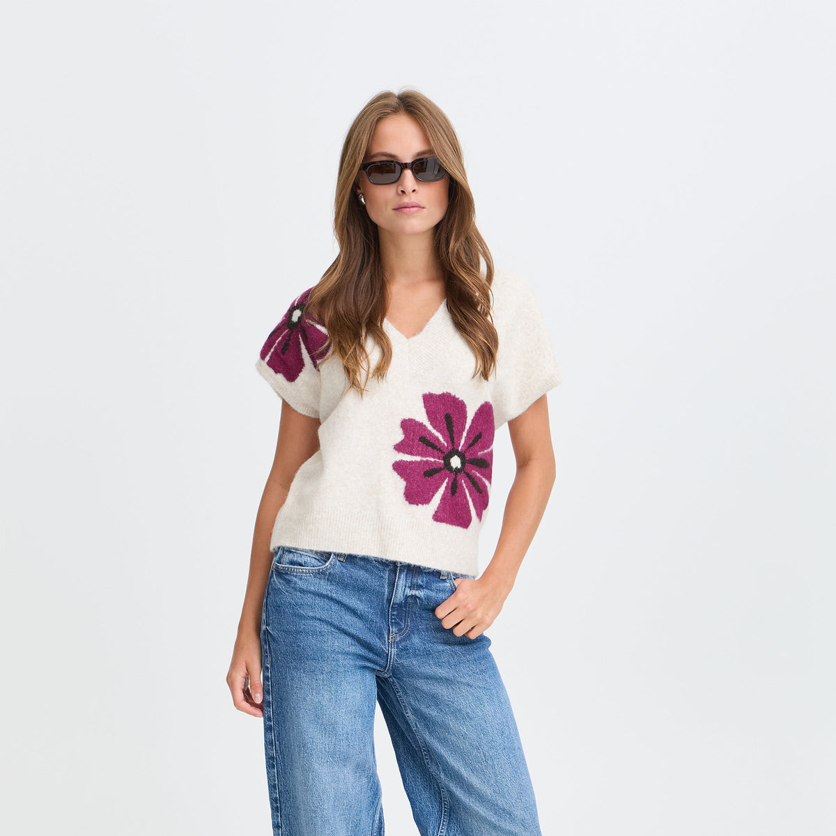 B.Young Byomea V Neck Slipover