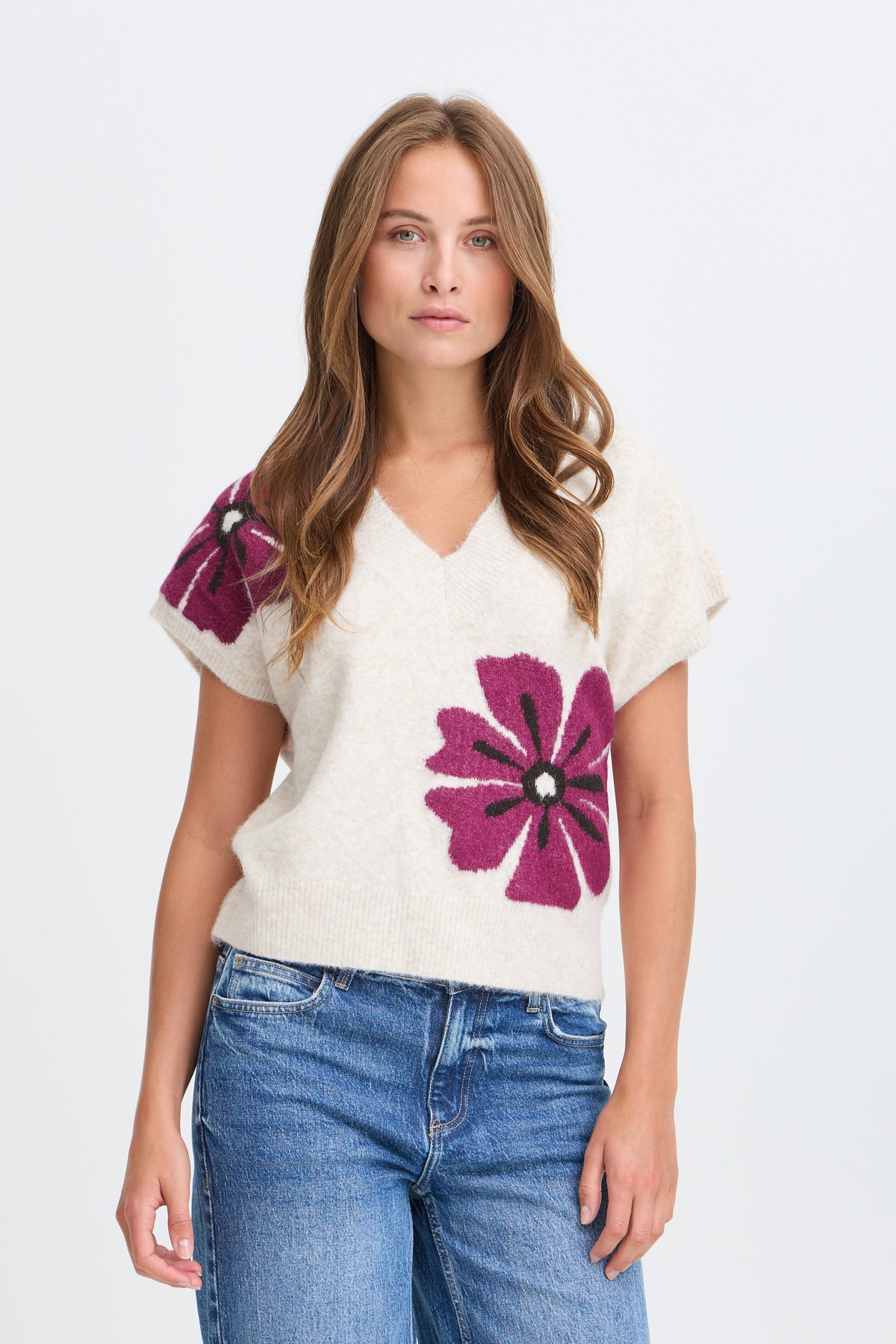 B.Young Byomea V Neck Slipover