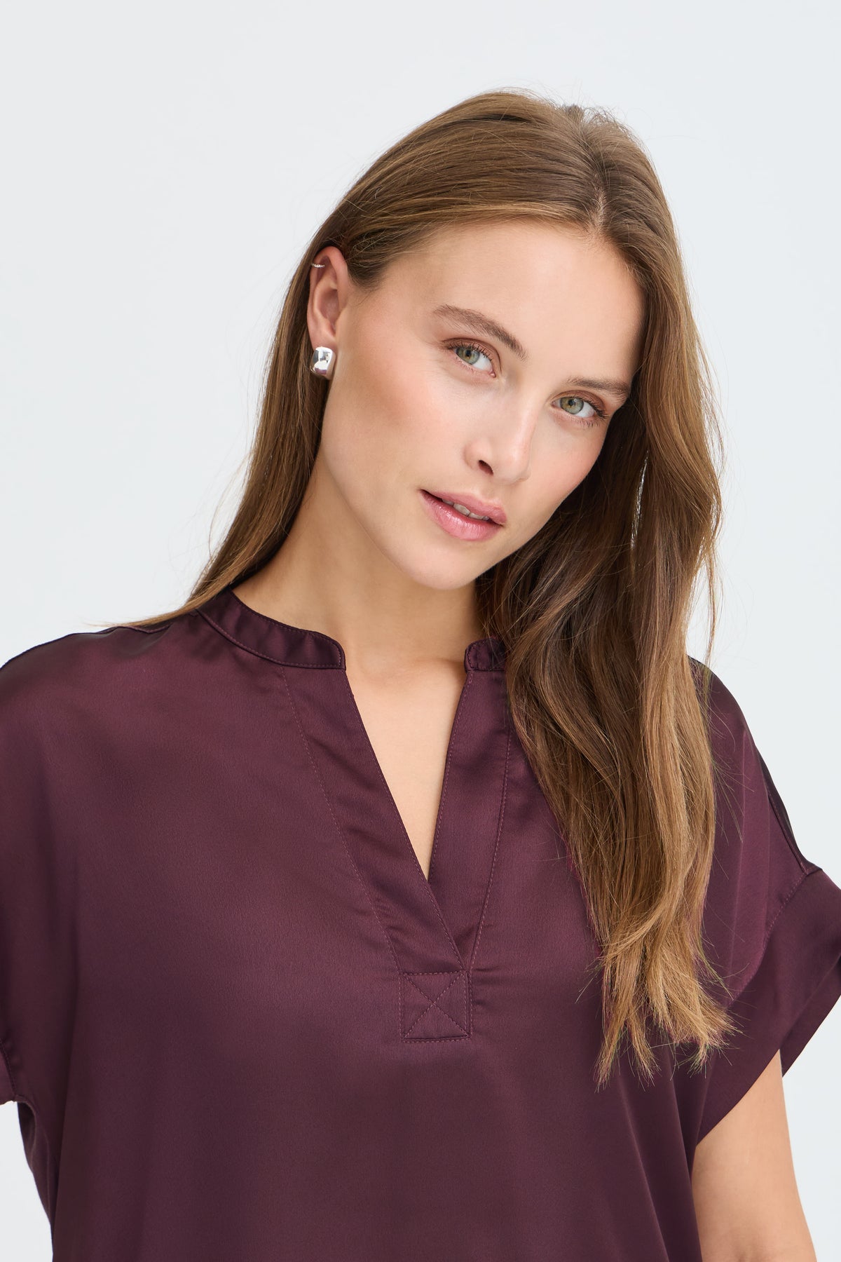 B.Young Byselita V Placket Neck