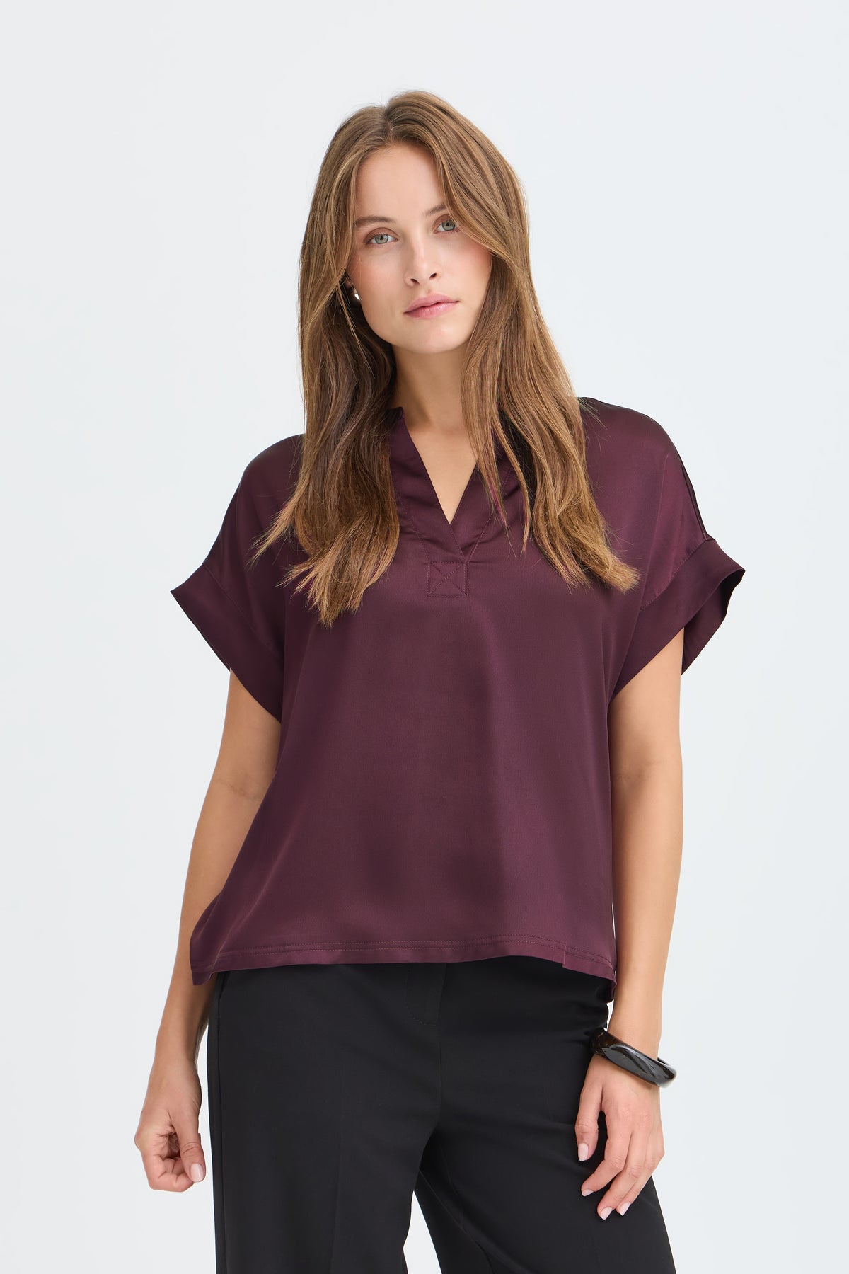 B.Young Byselita V Placket Neck