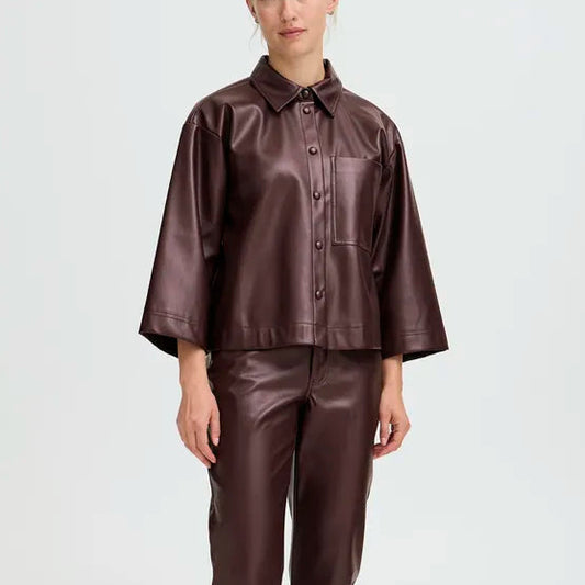 B.Young BYENID Shirt Faux Leather