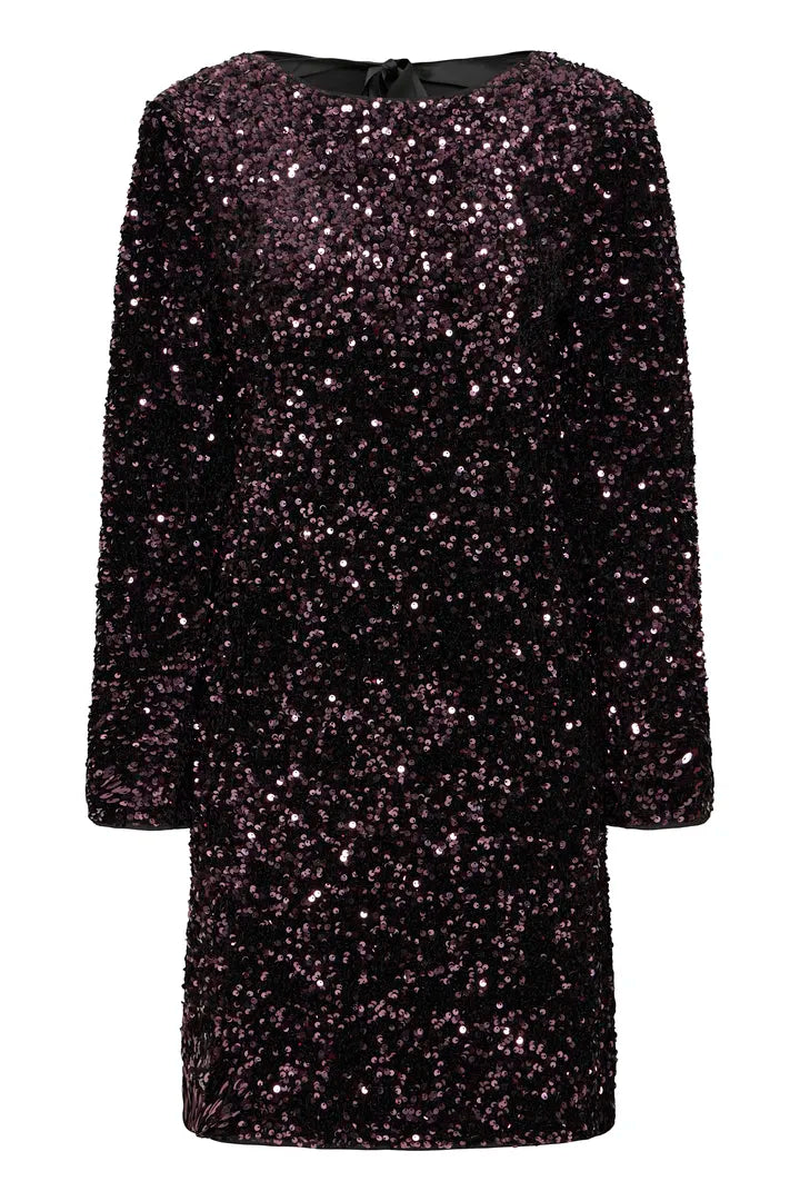 B.Young AW25 BYPAILLET Bow Sequin Dress