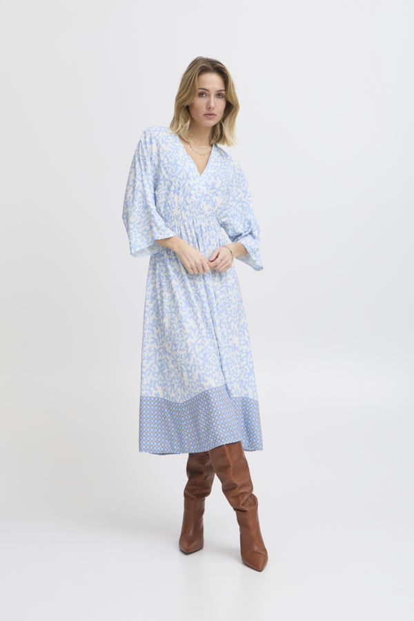 Sorbet Elasticated Patterned Dress